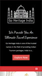 Mobile Screenshot of goheritageindia.com